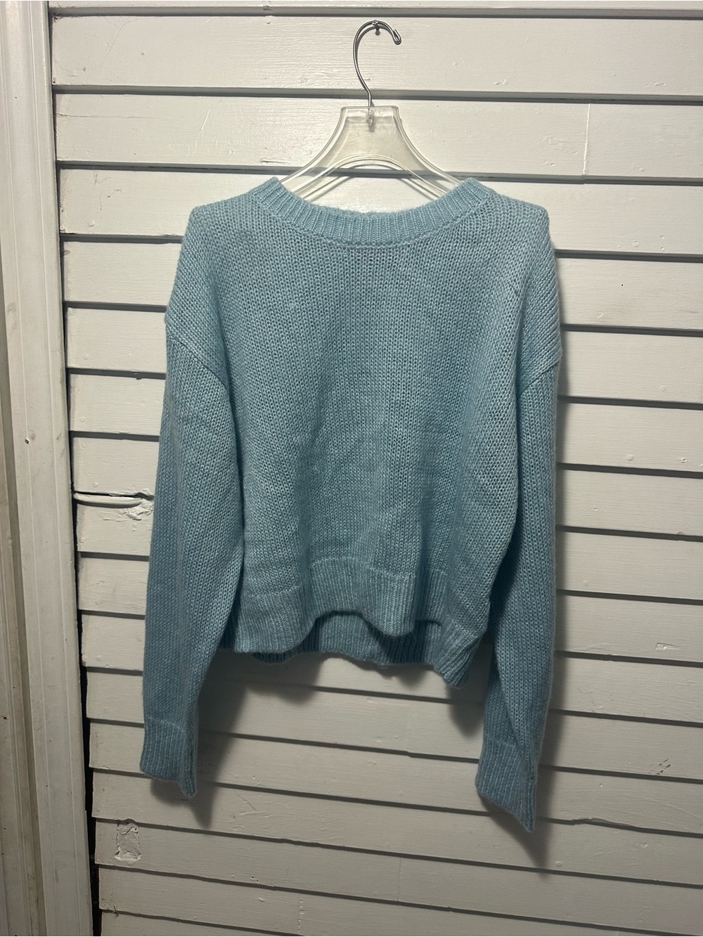 Edikted Light Blue Crewneck Knit Sweater